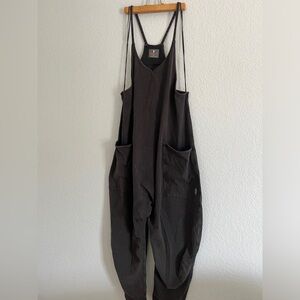 Free People Movement Washed Black Hot Shot Onesie